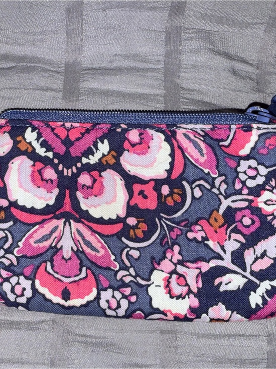 Vera Bradley Handbags - Floral Print ID Pouch in Pink and Navy and Blue Floral. There’s 2 of them.